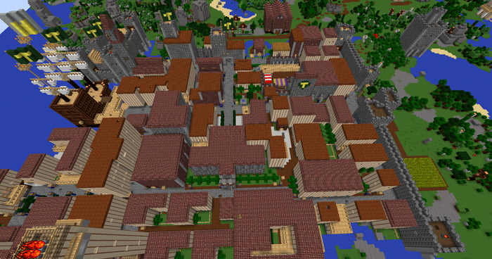 I Have Been Participating In Recreating Tibia Map In Minecraft Game Since Several Years Wanna See D 9gag