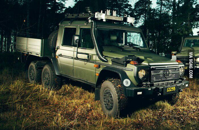 Sweden S Army Has A Mercedes G Wagen 6x6 9gag