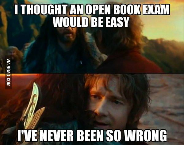 Open exams are a trap - 9GAG