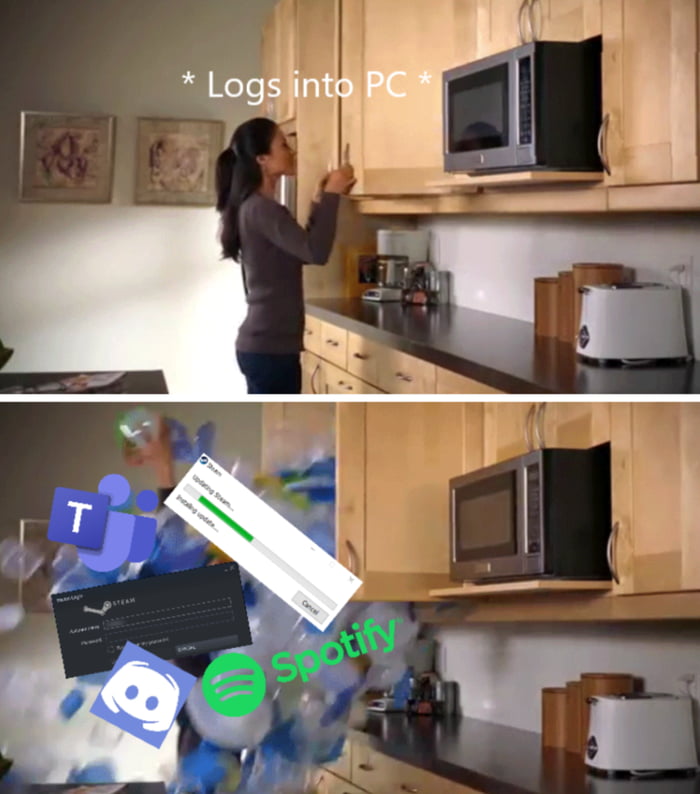 Logging into a PC in 2019: - 9GAG