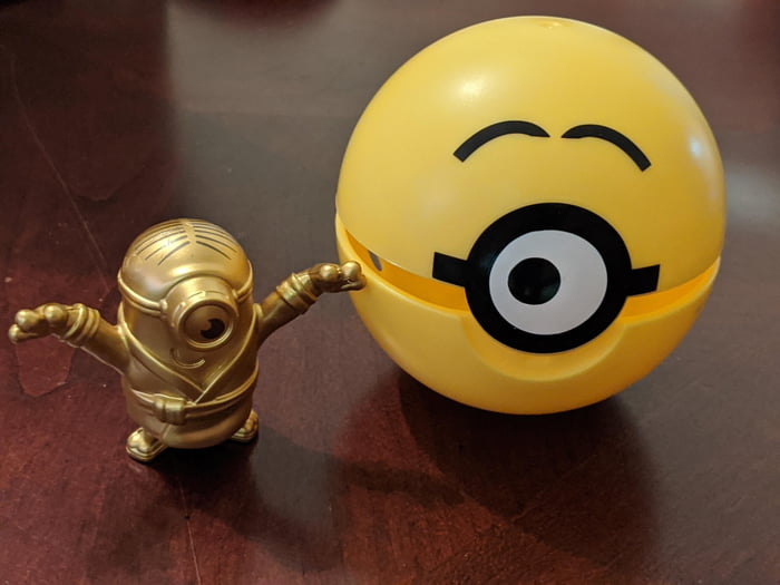 happy meal toy golden minion