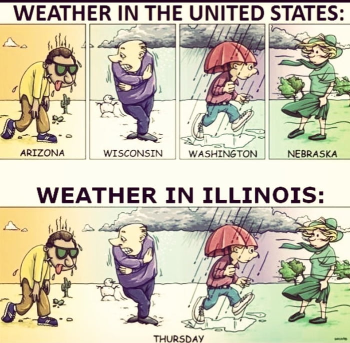 Looked Up Illinois Weather Meme Was Not Disappointed 9gag