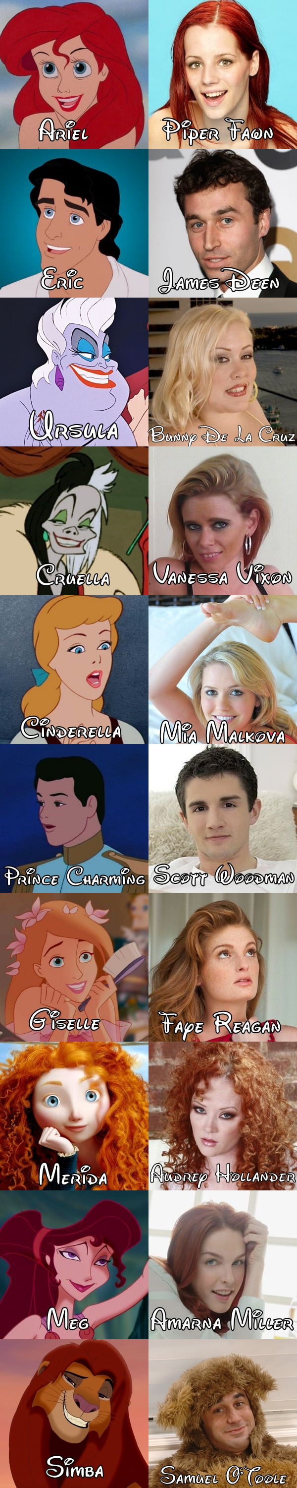 The Perfect Casting For Disney Charaters Part I 9gag 2586