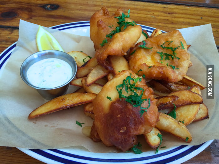 Fish and chips in Sausalito, CA 9GAG