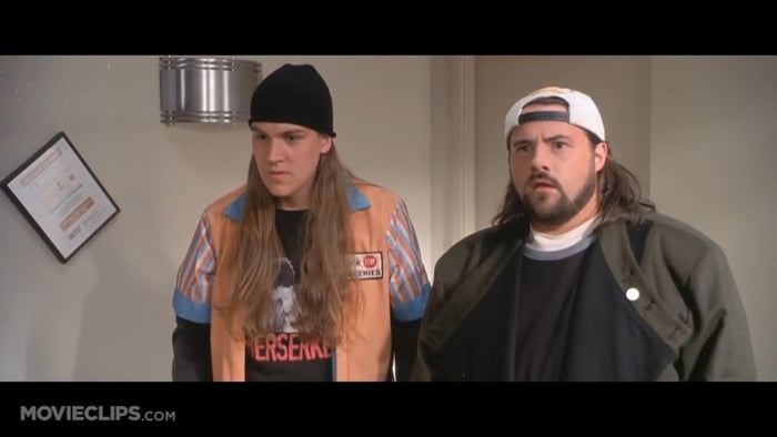 In “Jay and Silent Bob Strike Back” Jay is wearing a shirt of Silent ...