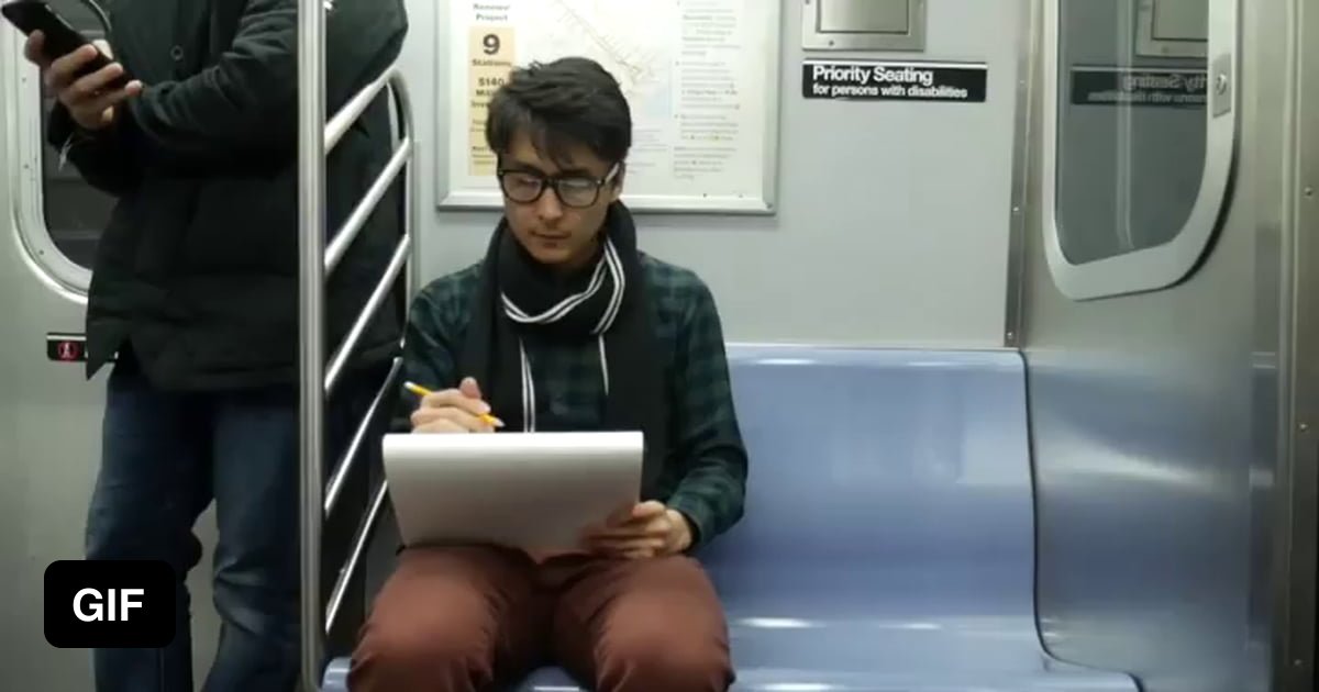 Pee licking subway gym