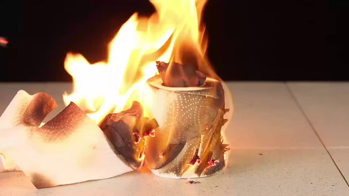 Burning A Roll Of Toilet Paper 9GAG
