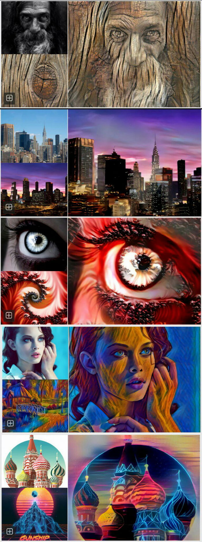 Google's deep dream AI crates art using an image and an art style, the ...