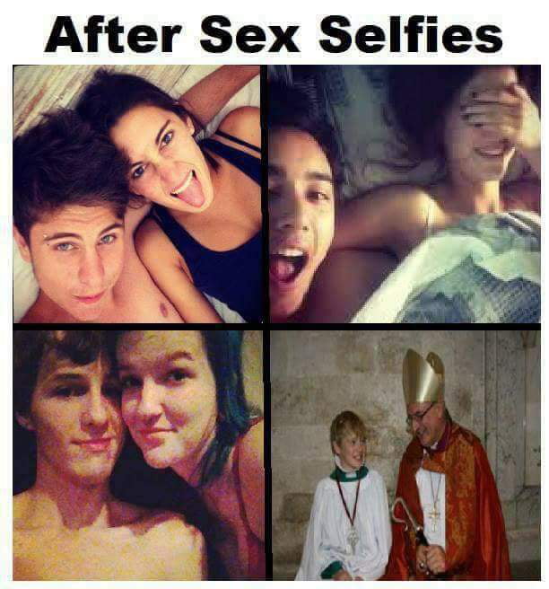 After sex selfies - Funny.