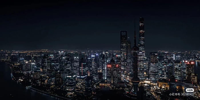 Shanghai skyline without exterior decorative LED - 9GAG