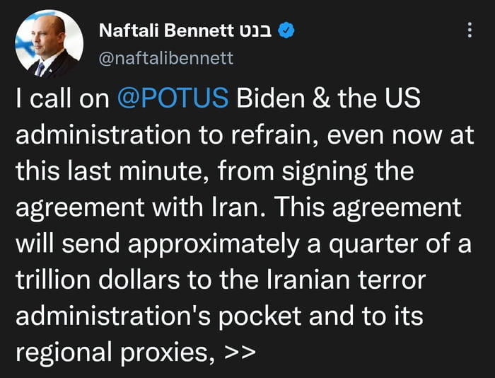 You Know The JCPOA Deal Is Closer Than Ever When Israel PM Writes you-know-the-jcpoa-deal-is-closer-than-ever-when-israel-pm-writes