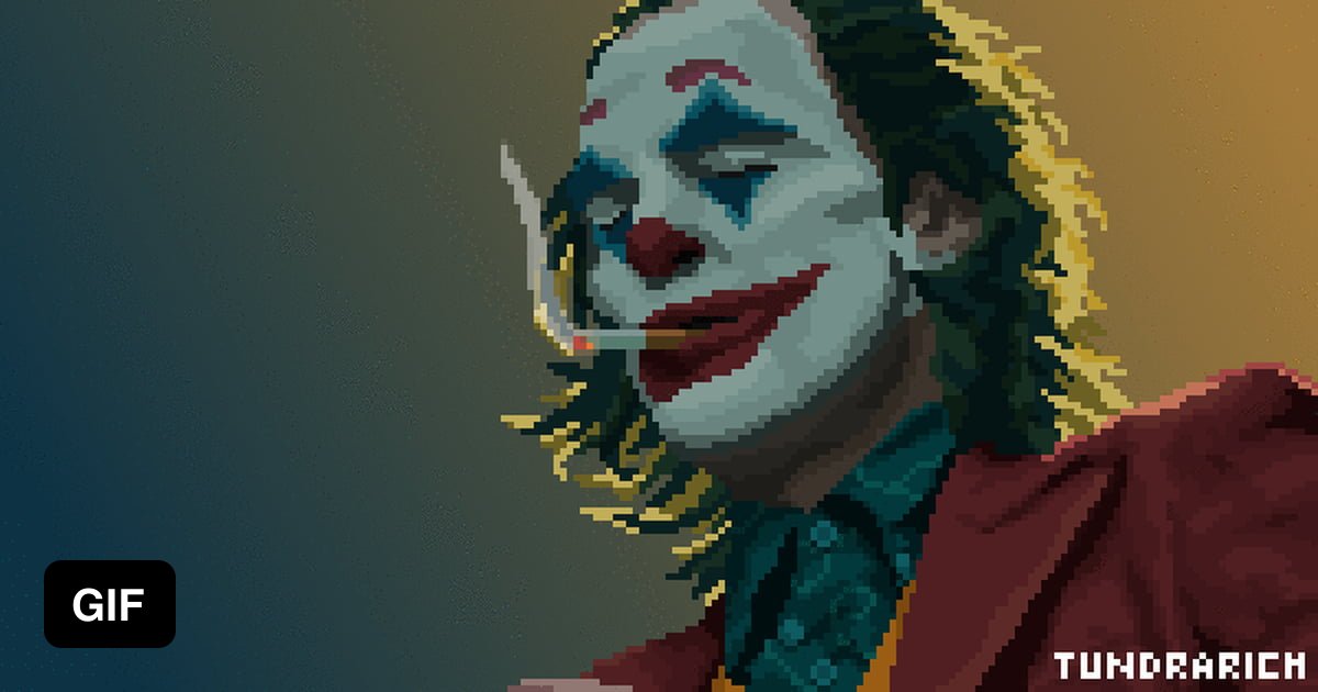 Joker Pixel Art Animation GAG