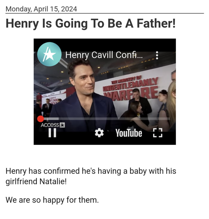 Henry is becoming a dad...he had the secks .. - 9GAG