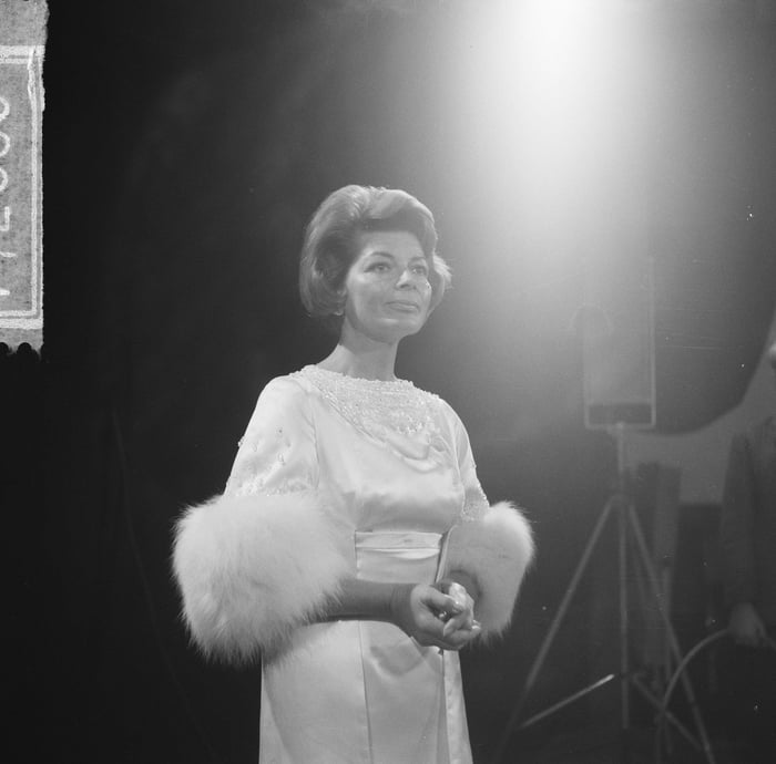 Lys Assia; winner of the very first Eurovision Song Contest held in ...
