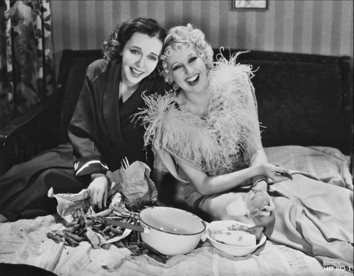 ZaSu Pitts and Thelma Todd in a publicity still for Asleep in the Feet ...