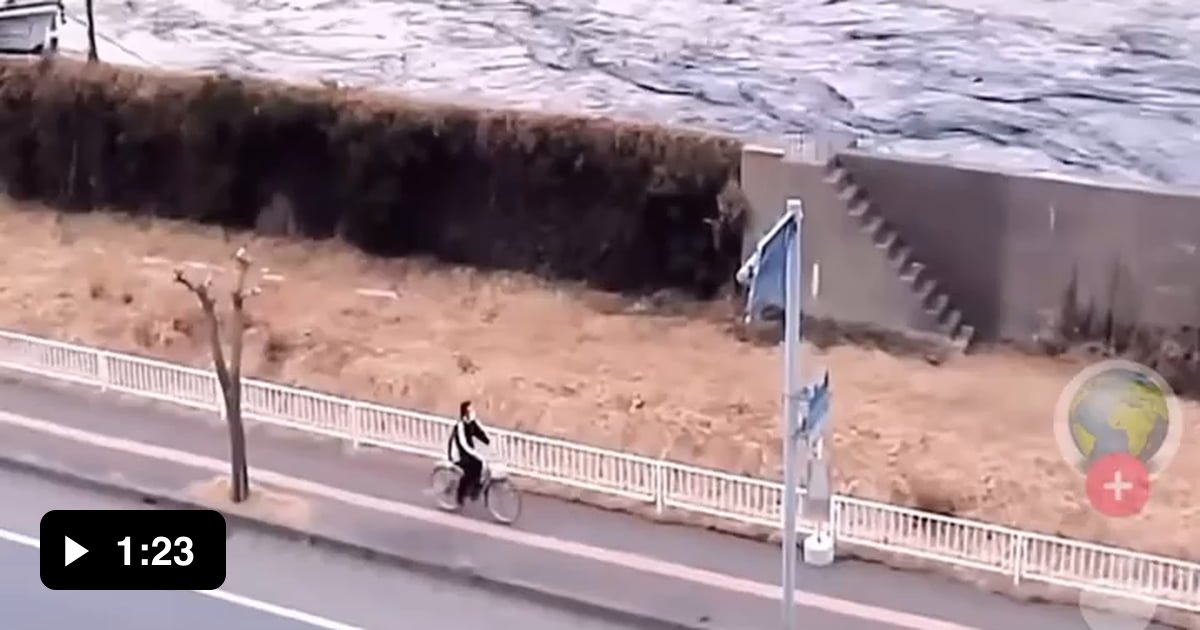 Tsunami boat footage