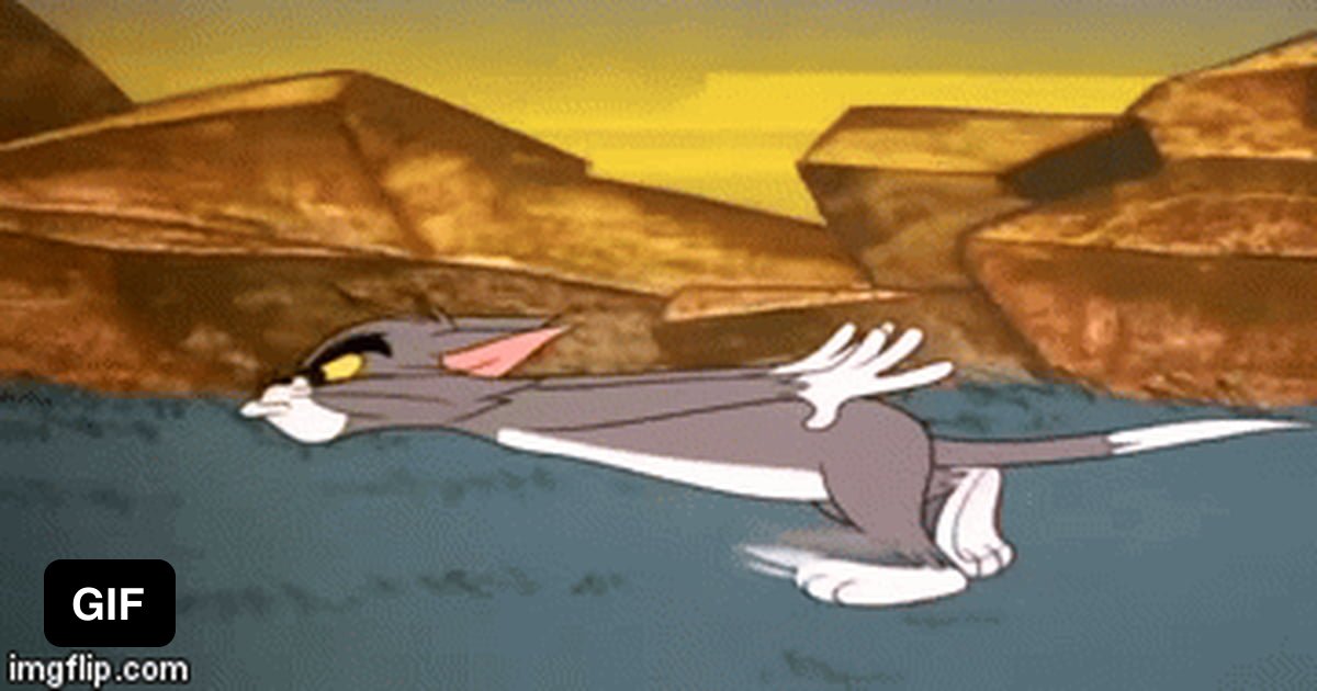 Tom did Naruto Run first. From 1966 Tom and Jerry Duel Personality