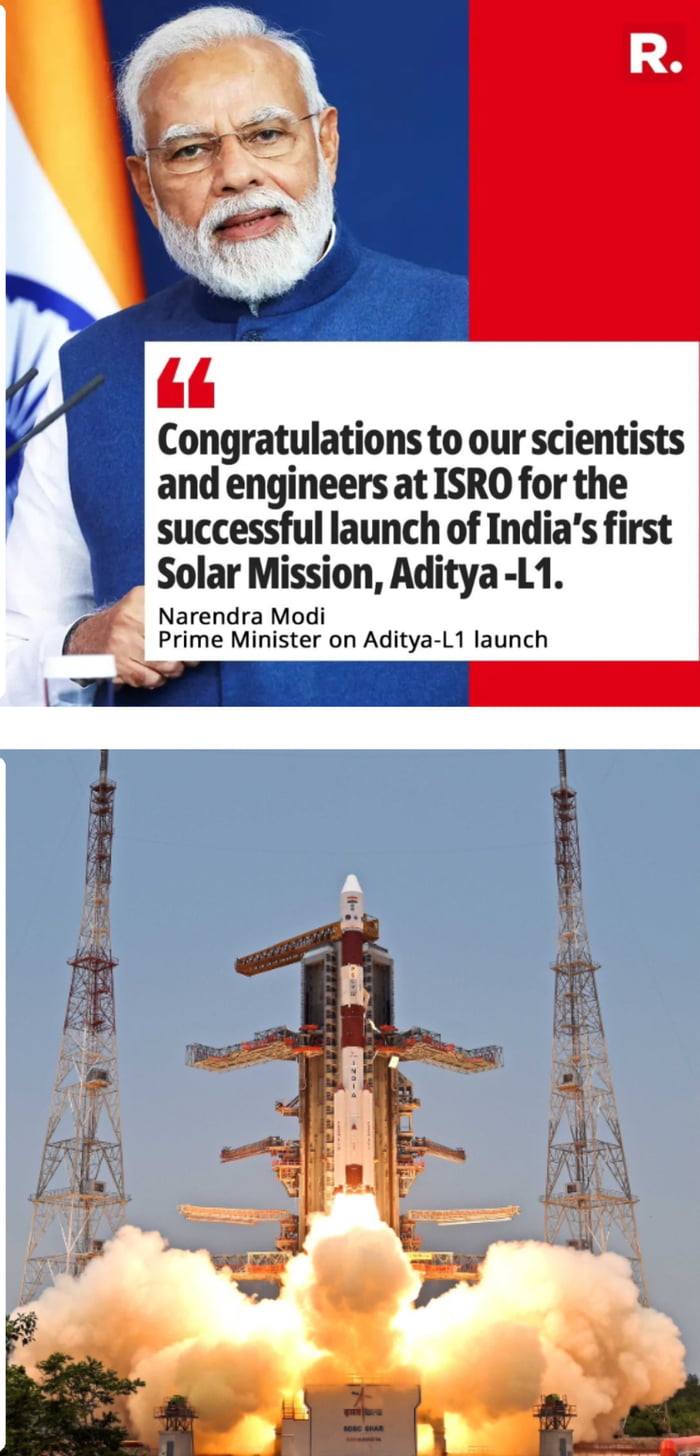 India Successfully Launches Its Solar Mission, Aditya L1, Soon After ...