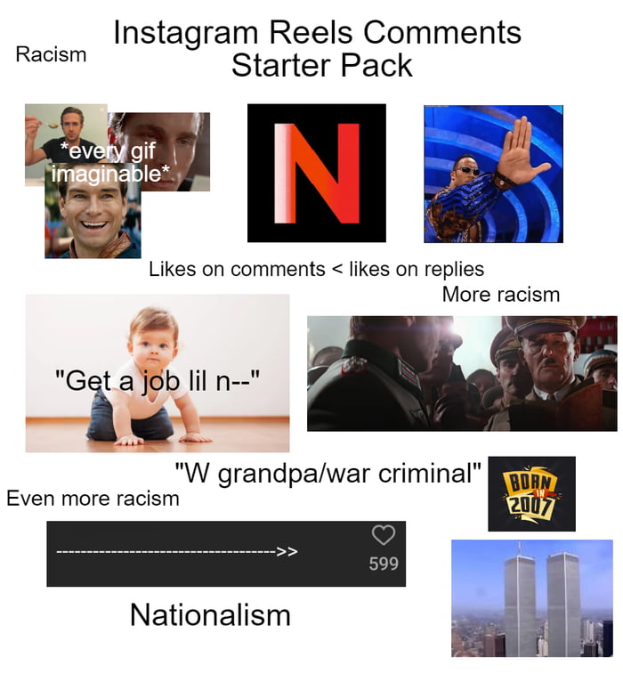 Instagram Reels Comments Starter Pack 9GAG