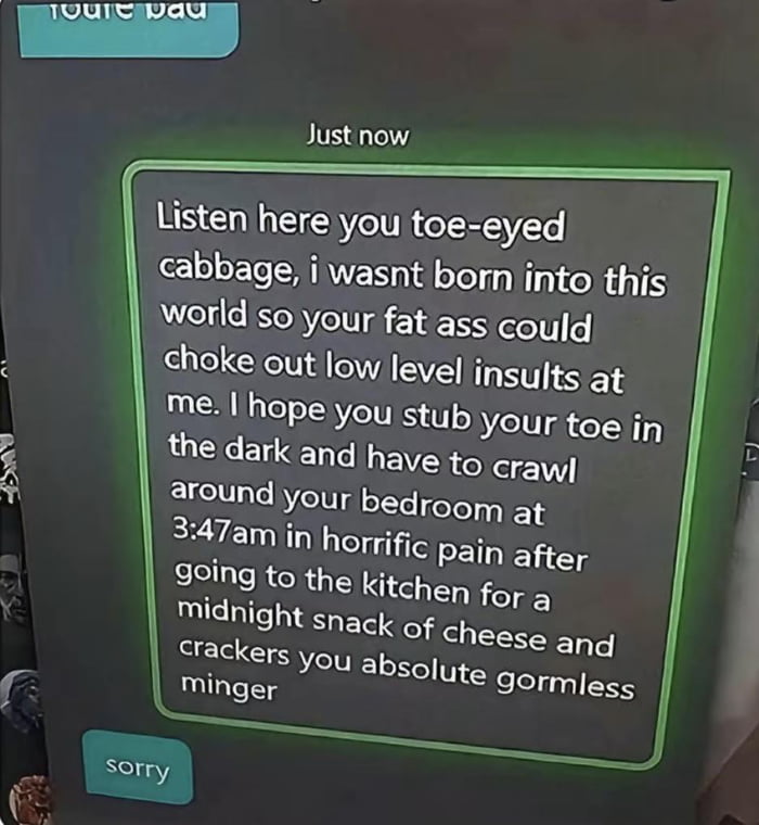 Xbox live Insult that goes above and beyond 9GAG