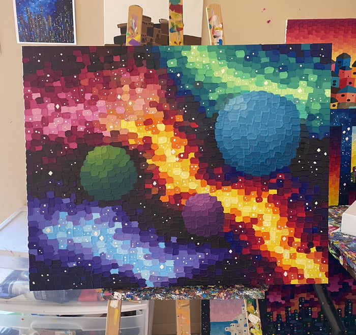 Oddly satisfying painting - 9GAG