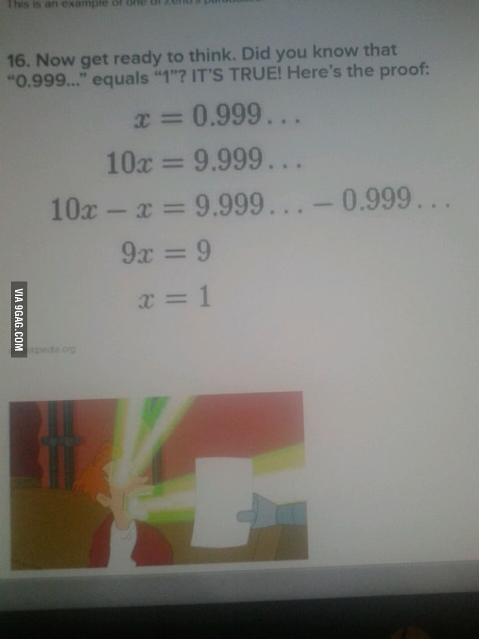 Started looking in to this and noticed something. Spot the paradox! - 9GAG