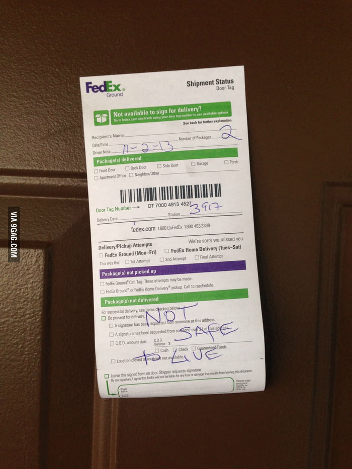 The Fedex Guy Knows Something We Don T 9gag