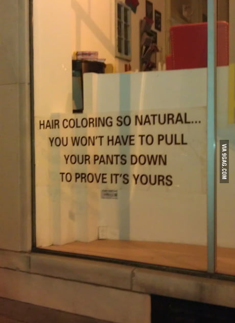 Funny Sign Outside A Hair Salon 9gag