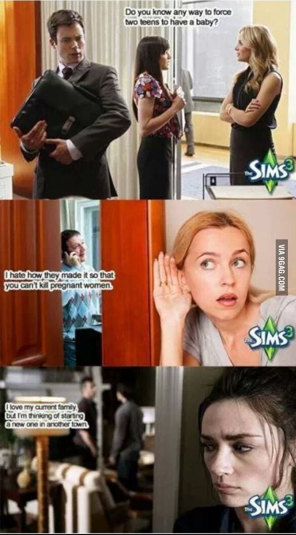 When people overhear when I talk about sims - 9GAG