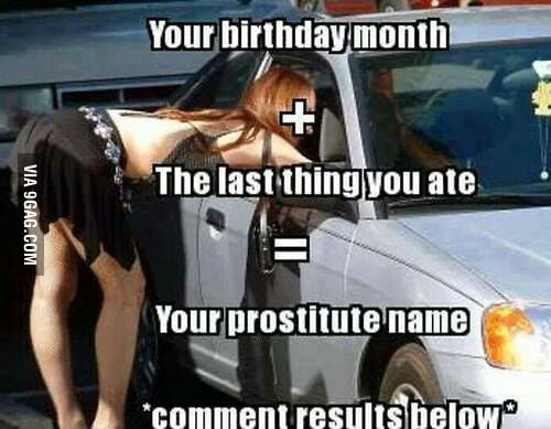 good prostitute names