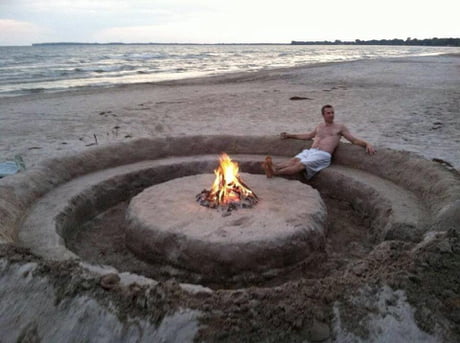 Cozy Beach Firepit 9gag