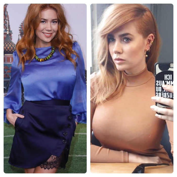 German TV host Palina Rojinski Hase Huge boobs.