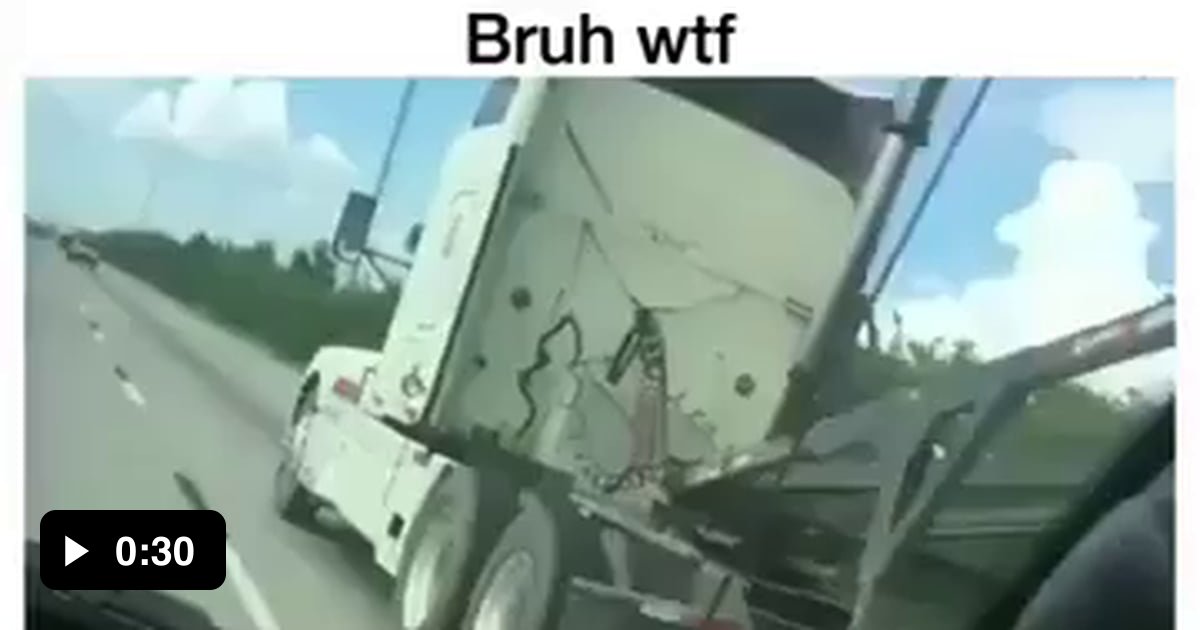 Truck Meets Sign - 9gag