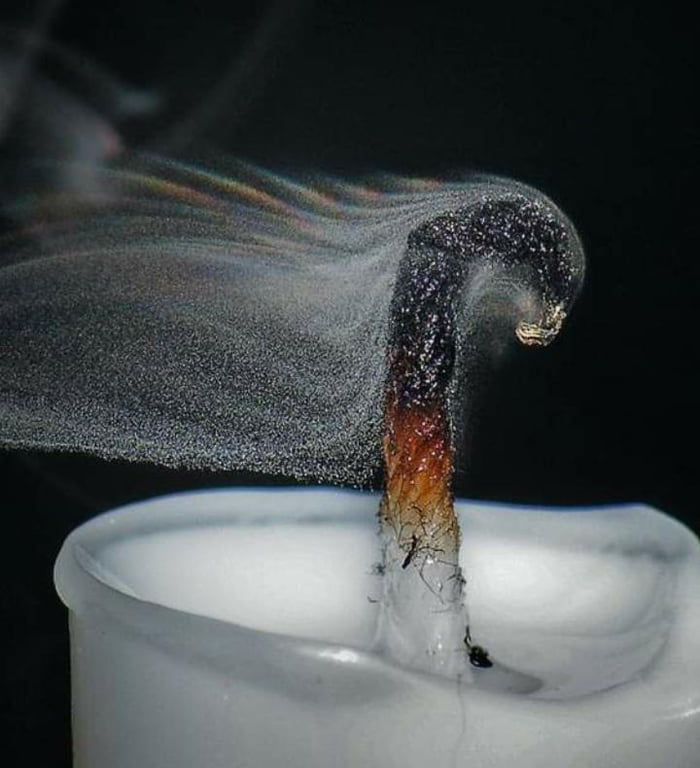 A photo demonstrating that smoke is made up of particles suspended in ...