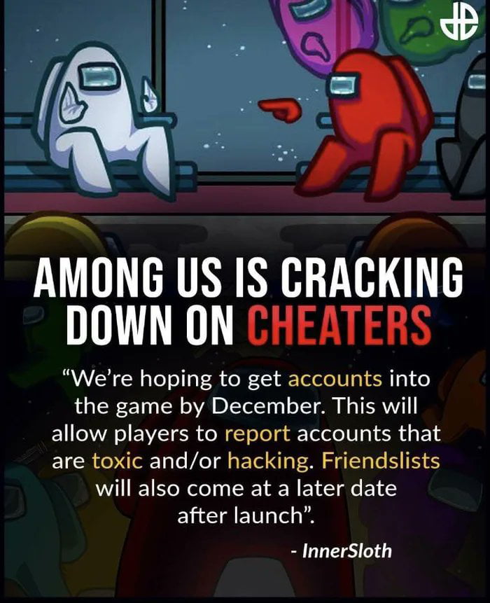 Among Us will get an account system by December 2020! 9GAG