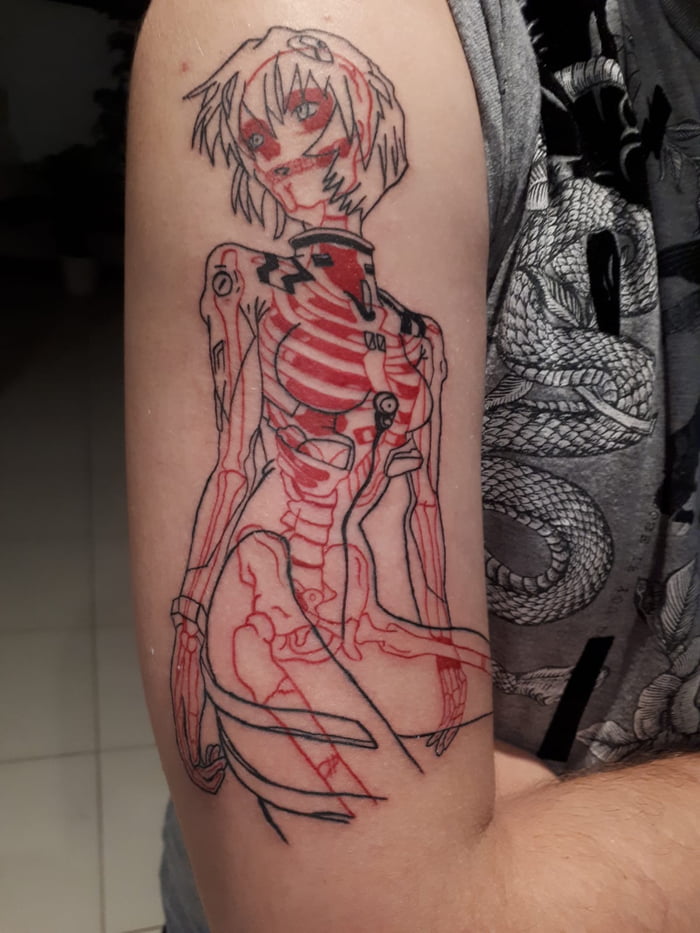 1ANIME TATTOO PAGE on Instagram Rei Ayanami tattoo done by  blindevotion To submit your work use the tag animemasterink And dont  forget to share our page