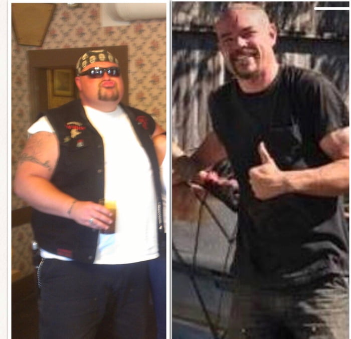 2 years, 200lb lost. When people say I’m half the man I used to be, I