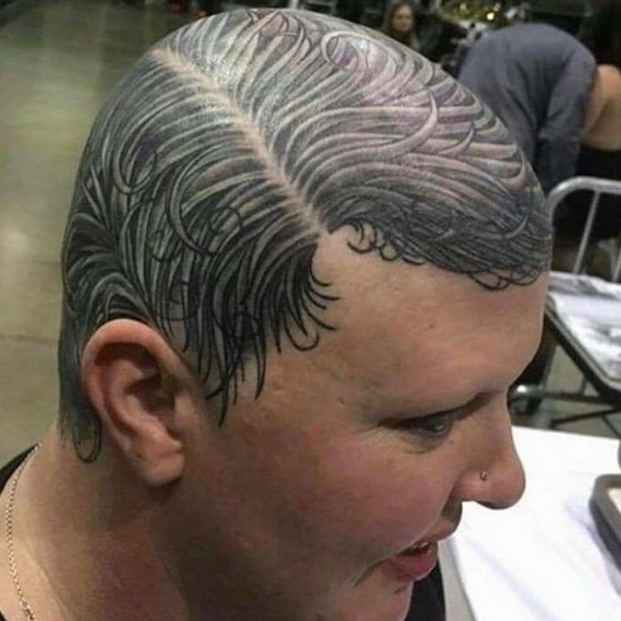 Oh I Thought This Tattoo Shop Was A Barber Shop Well Give Me A Haircut Anyway 9gag