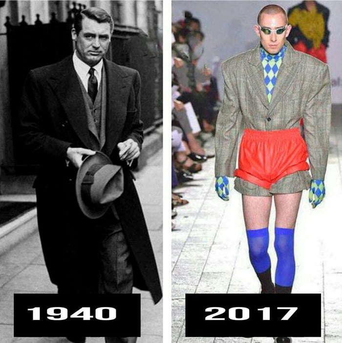 Fashion then and now. A waste of 70 years - 9GAG