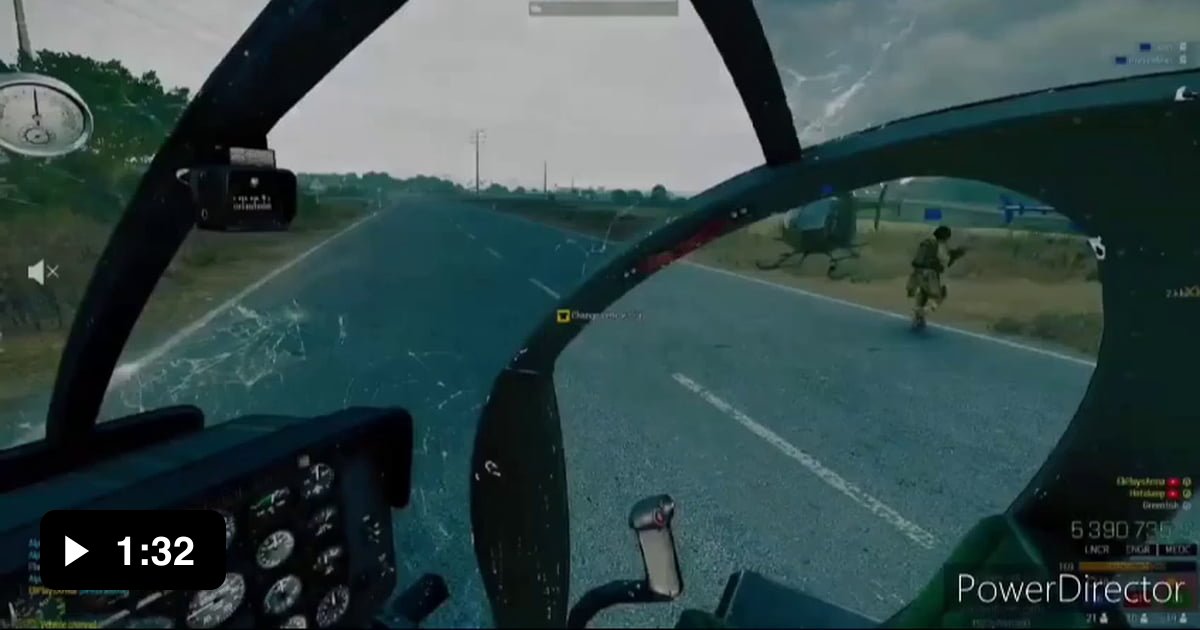 Saw the clip from Squad about a skilled pilot. This was from Arma 3 ...