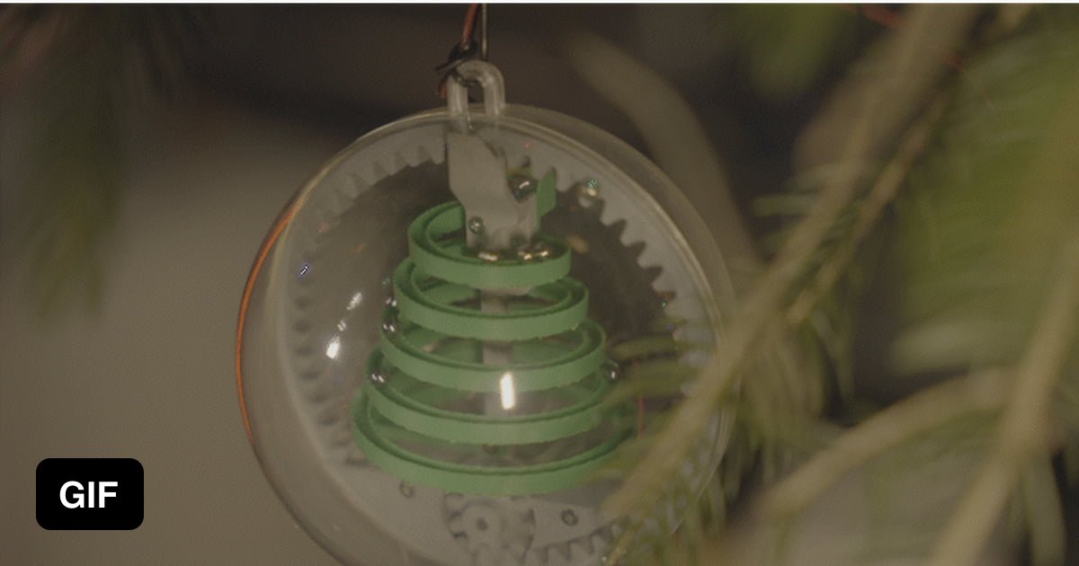 This mechanical marble machine christmas ornament. - 9GAG