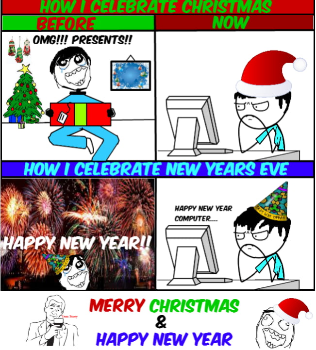 Celebrating Christmas and holidays from my computer - 9GAG