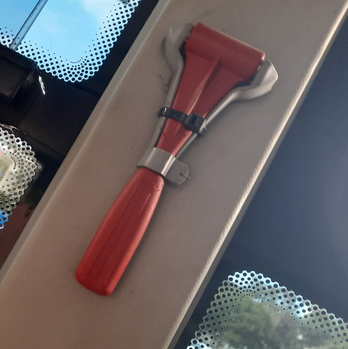 What a great way to keep a Window Breaker on a bus. 9GAG