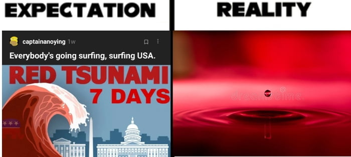Red wave? More like a wimpy ripple if that - 9GAG