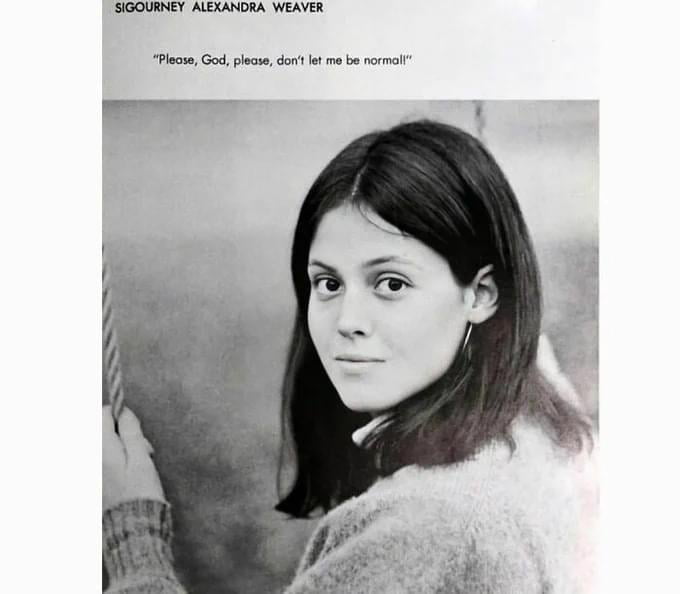 Sigourney Weaver, 1967 (high school yearbook) - 9GAG