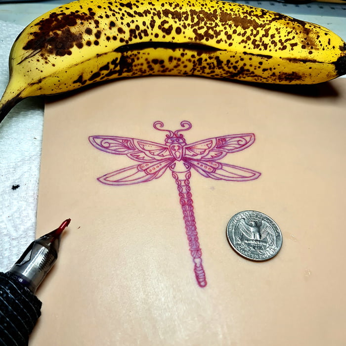 Tattoo Banana Fruit Ripe Tropical Vitamin Organic Concept Stock Image -  Image of healthy, style: 96004735