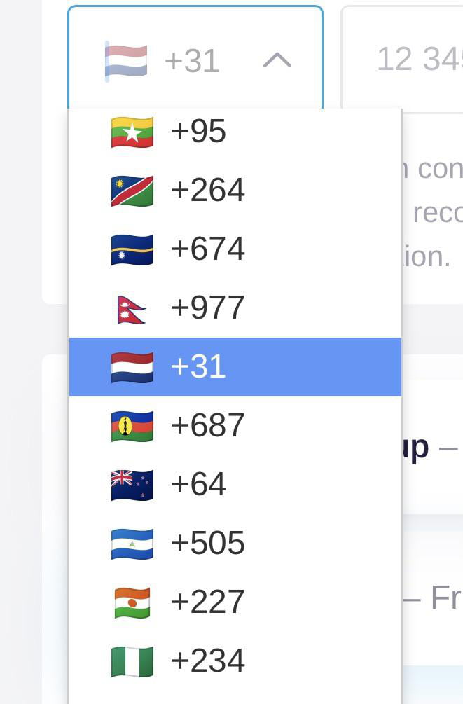 country-code-selector-list-organized-alphabetically-but-only-displaying