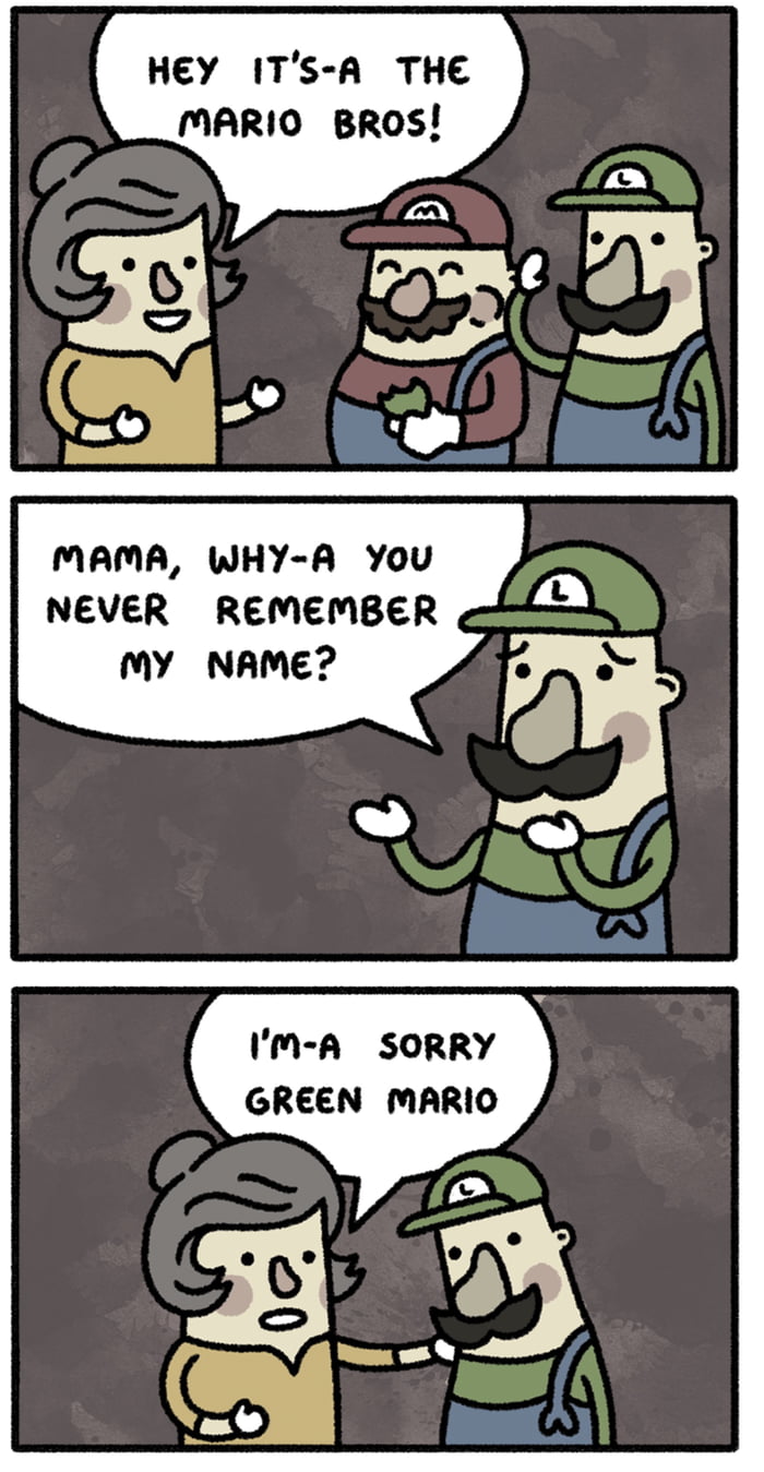 Green Mario - 9GAG