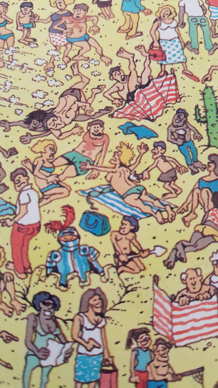 Was helping my daughter find Waldo, when I noticed this nip slip. - 9GAG