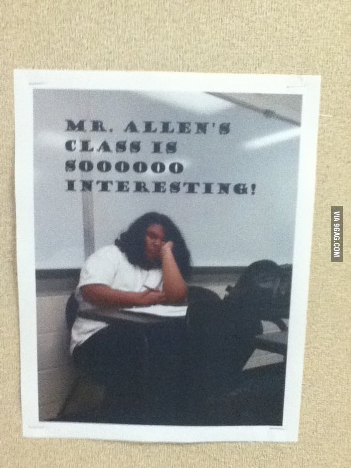 What my math teacher does when people sleep in his class - 9GAG